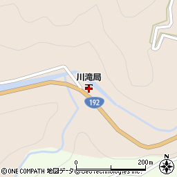 川滝郵便局周辺の地図