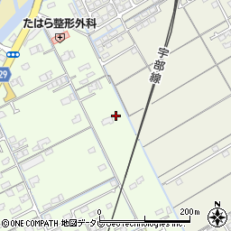 山口県宇部市中野開作45-1周辺の地図