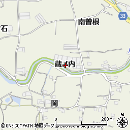 徳島県徳島市八多町蔵ノ内周辺の地図