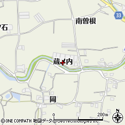 徳島県徳島市八多町（蔵ノ内）周辺の地図