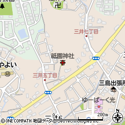 祗園神社周辺の地図