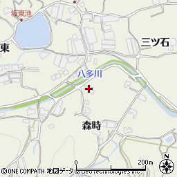徳島県徳島市八多町森時54周辺の地図
