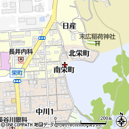 山口県山陽小野田市南栄町周辺の地図