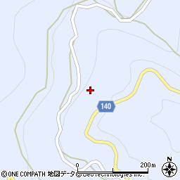 徳島県三好市井川町井内西2387周辺の地図