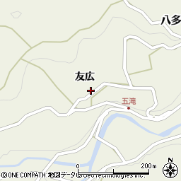 徳島県徳島市八多町友広114-1周辺の地図