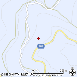 徳島県三好市井川町井内西2149周辺の地図