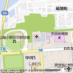 山陽小野田市民プール周辺の地図