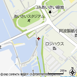 徳島県小松島市和田島町松田新田164-36周辺の地図