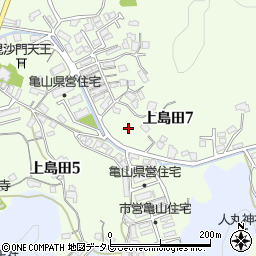 山口県光市上島田周辺の地図