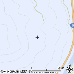 徳島県美馬市穴吹町口山左手周辺の地図