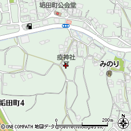 疫神社周辺の地図