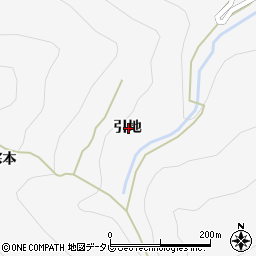 徳島県三好郡東みよし町西庄引地周辺の地図