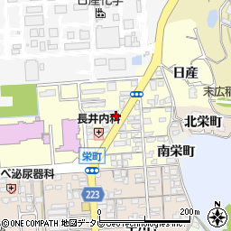 山口県山陽小野田市栄町7-25周辺の地図