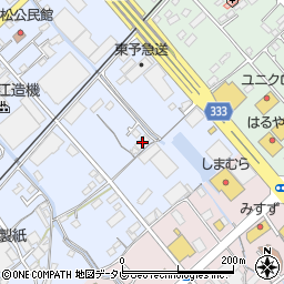 愛媛工業倉庫周辺の地図