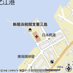 港湾庁舎周辺の地図