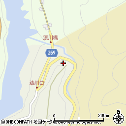徳島県三好市池田町大利出合周辺の地図