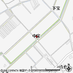 徳島県徳島市多家良町中宝周辺の地図