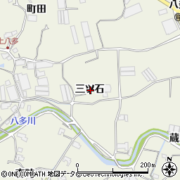 徳島県徳島市八多町三ツ石周辺の地図