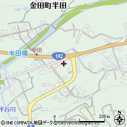 愛媛県四国中央市金田町半田乙周辺の地図