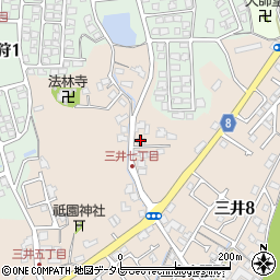セブン三井周辺の地図