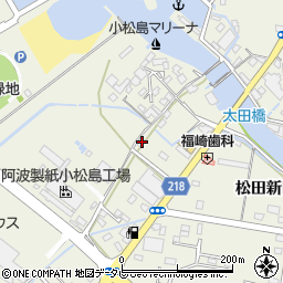 徳島県小松島市和田島町松田新田130周辺の地図