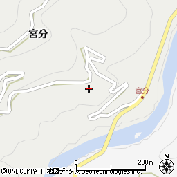 徳島県名西郡神山町阿野宮分136周辺の地図