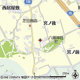 徳島県小松島市芝生町（宮ノ後）周辺の地図