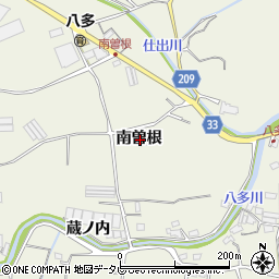 徳島県徳島市八多町南曽根周辺の地図