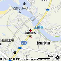 徳島県小松島市和田島町松田新田135周辺の地図