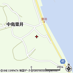 愛媛県松山市中島粟井276-1周辺の地図