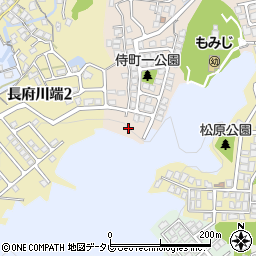 山口県下関市長府侍町1丁目14周辺の地図