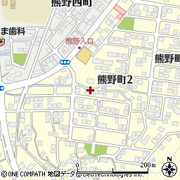 山口県下関市熊野町2丁目周辺の地図