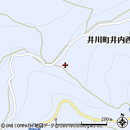徳島県三好市井川町井内西3878周辺の地図