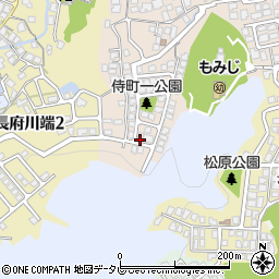 山口県下関市長府侍町1丁目13-13周辺の地図