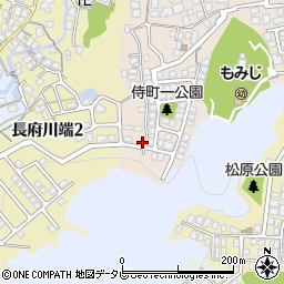 山口県下関市長府侍町1丁目4-33周辺の地図