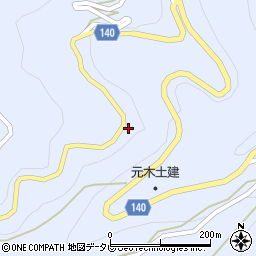 徳島県三好市井川町井内西4166周辺の地図