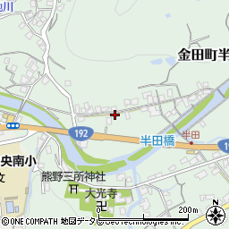 愛媛県四国中央市金田町半田甲506-2周辺の地図