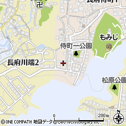 山口県下関市長府侍町1丁目4-26周辺の地図
