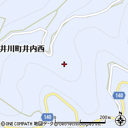徳島県三好市井川町井内西3989周辺の地図