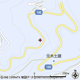 徳島県三好市井川町井内西4168周辺の地図