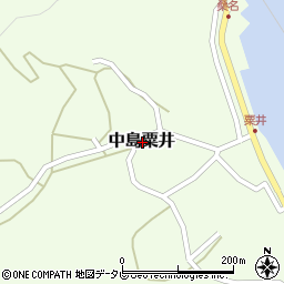 愛媛県松山市中島粟井周辺の地図