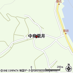 愛媛県松山市中島粟井周辺の地図