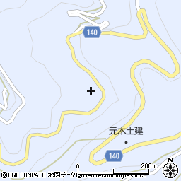 徳島県三好市井川町井内西4188周辺の地図