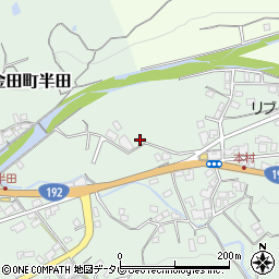 愛媛県四国中央市金田町半田乙4-4周辺の地図
