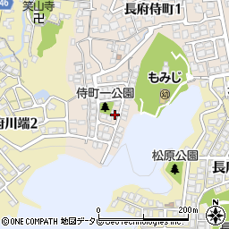 山口県下関市長府侍町1丁目13-3周辺の地図