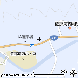 ファミリーマート徳島佐那河内店周辺の地図