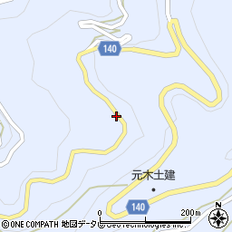 徳島県三好市井川町井内西4167-3周辺の地図