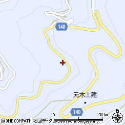 徳島県三好市井川町井内西4167周辺の地図