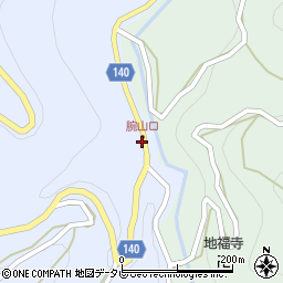 徳島県三好市井川町井内西1489周辺の地図