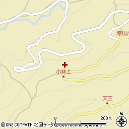 徳島県三好市池田町漆川亀地周辺の地図